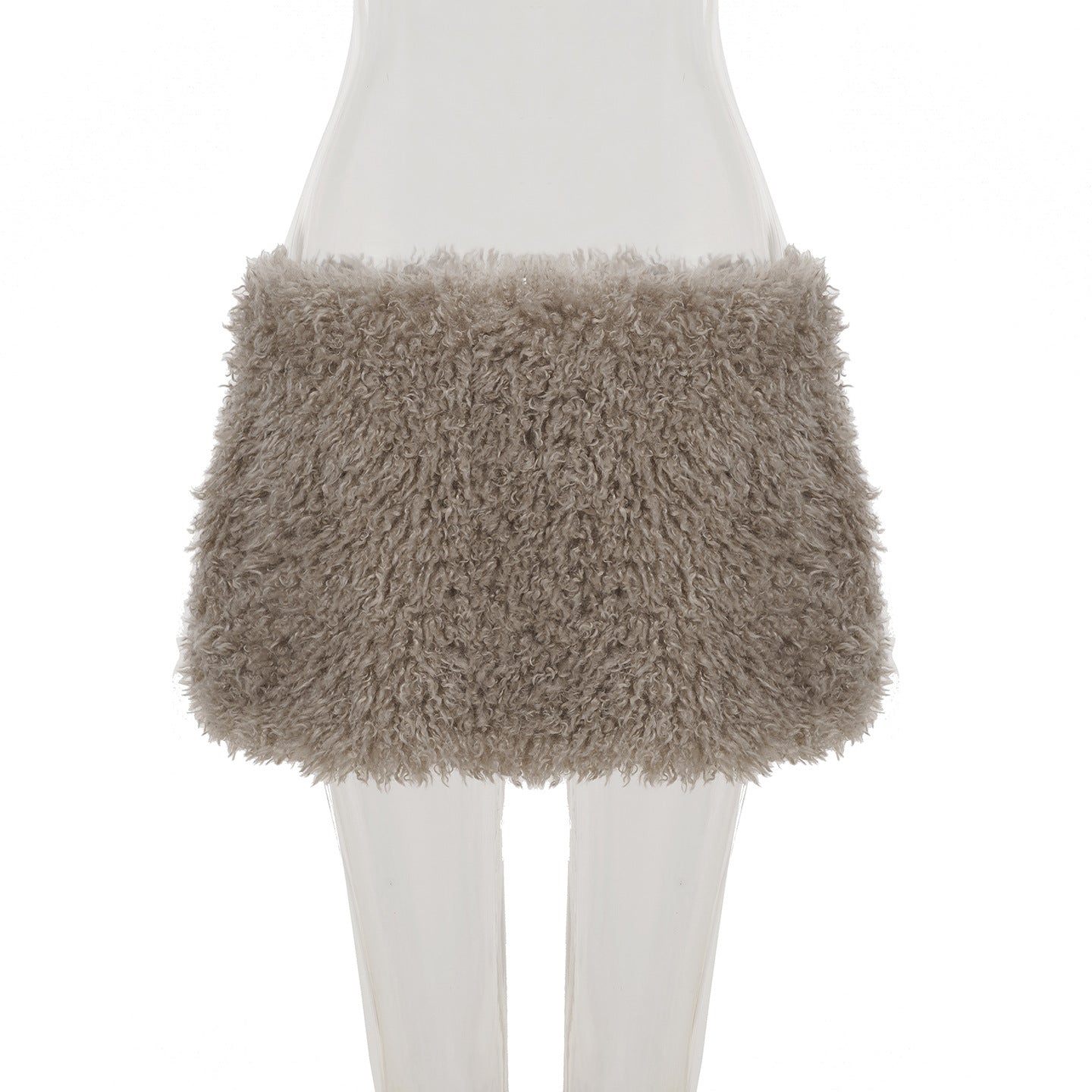 2025 Fall Winter Faux Fur Bodycon Mini Skirts Women Fashion Sexy Low Waist Hipster Furry Night Clubwear Bottoms Streetwear Skirt