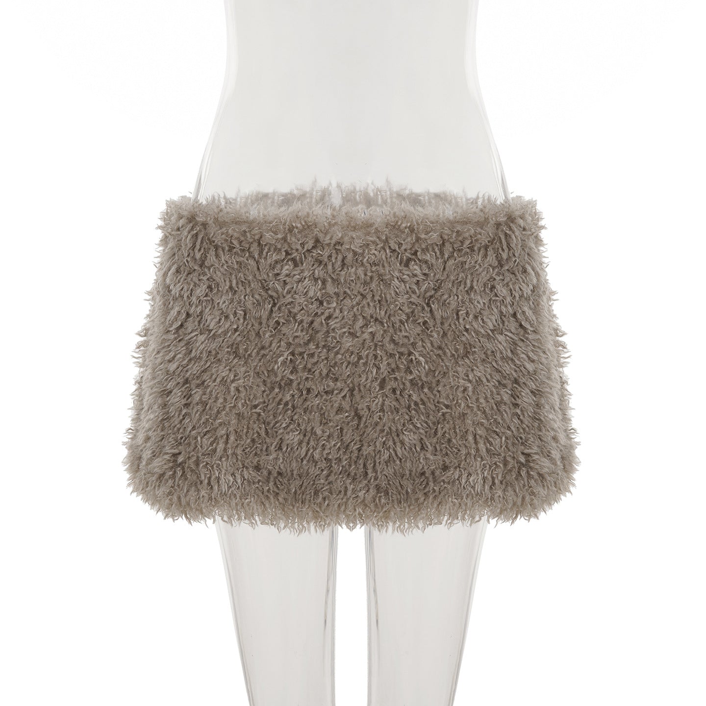 2025 Fall Winter Faux Fur Bodycon Mini Skirts Women Fashion Sexy Low Waist Hipster Furry Night Clubwear Bottoms Streetwear Skirt