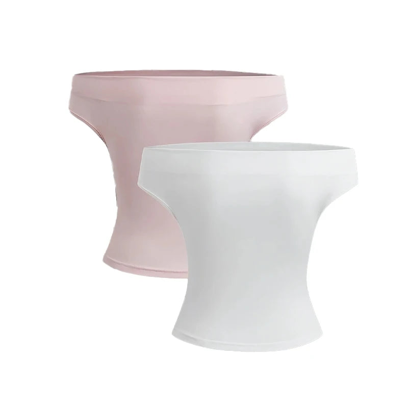 2 Piece Set Pleated Asymmetric Crop Top Woman T-shirts Strapless Top Female Sleeveless Sexy Tops Womens Cloth Fashion Streetwear